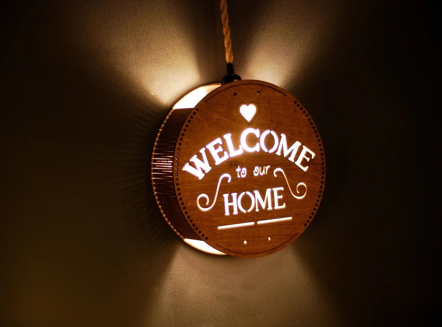 Welcome to our home custom light up sign