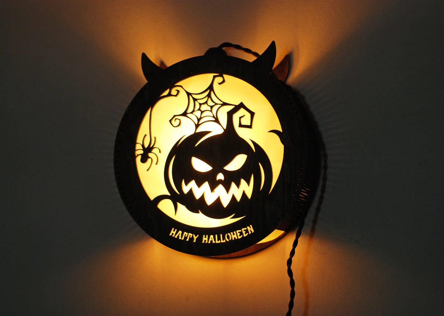 Jack-o-lanternt pumpkin Halloween decorations lantern for indoor outdoor wall and window Halloween decor