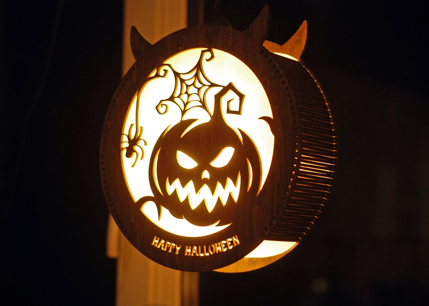 Jack-o-lanternt pumpkin Halloween decorations lantern for indoor outdoor wall and window Halloween decor