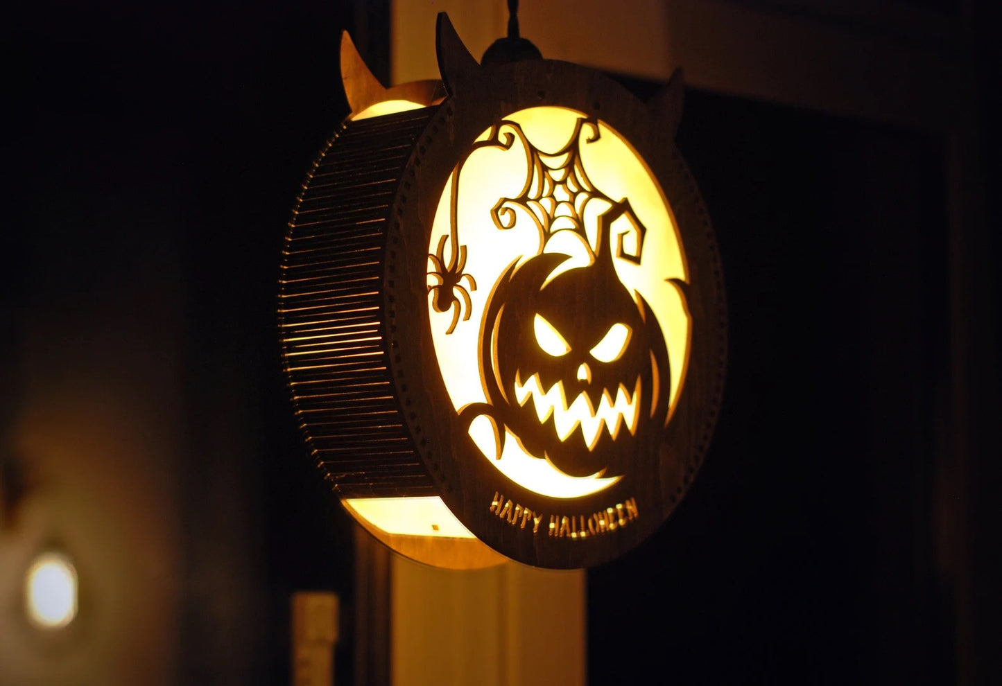 Jack-o-lanternt pumpkin Halloween decorations lantern for indoor outdoor wall and window Halloween decor