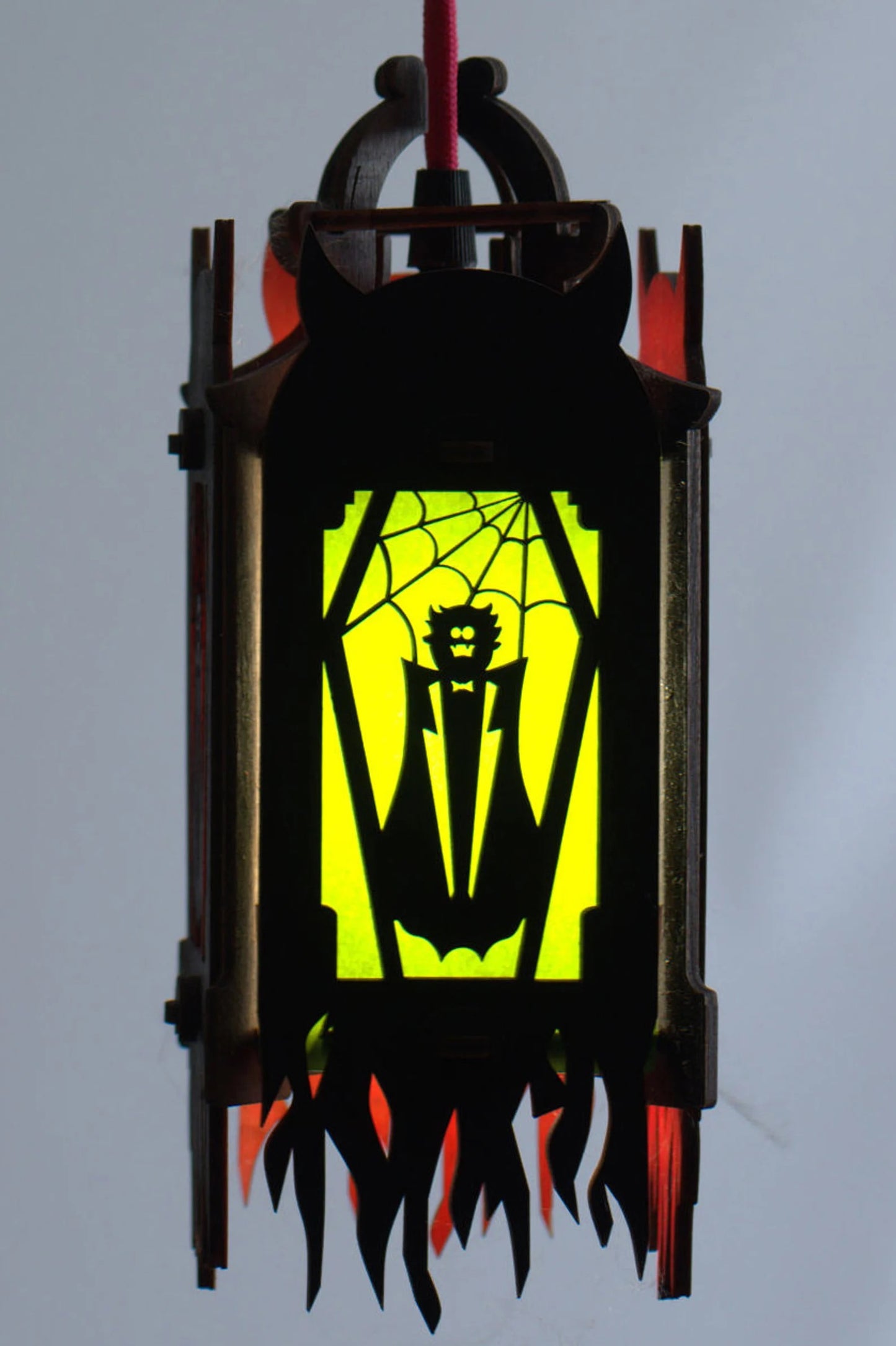 A set of 5 Halloween decor lanterns for string lights. Outdoor Halloween decorations with unique characters - Spider, Jack-o, Owl