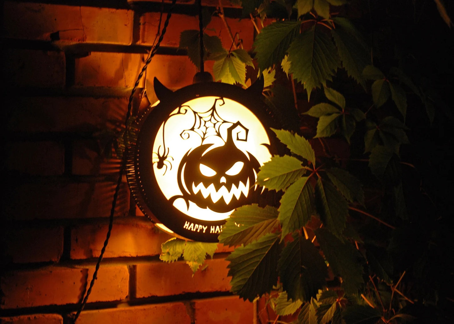 Jack-o-lanternt pumpkin Halloween decorations lantern for indoor outdoor wall and window Halloween decor