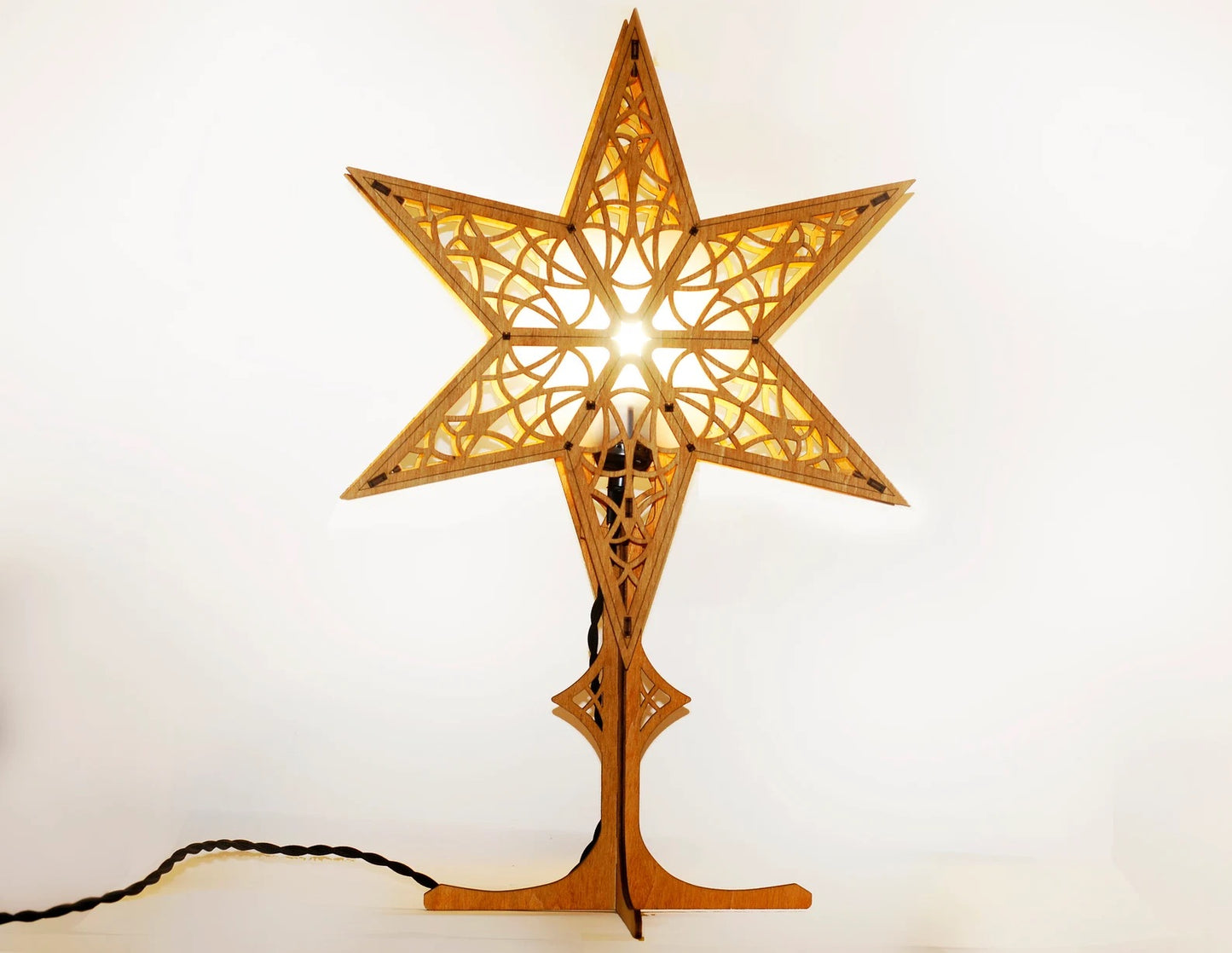 Wooden window star light