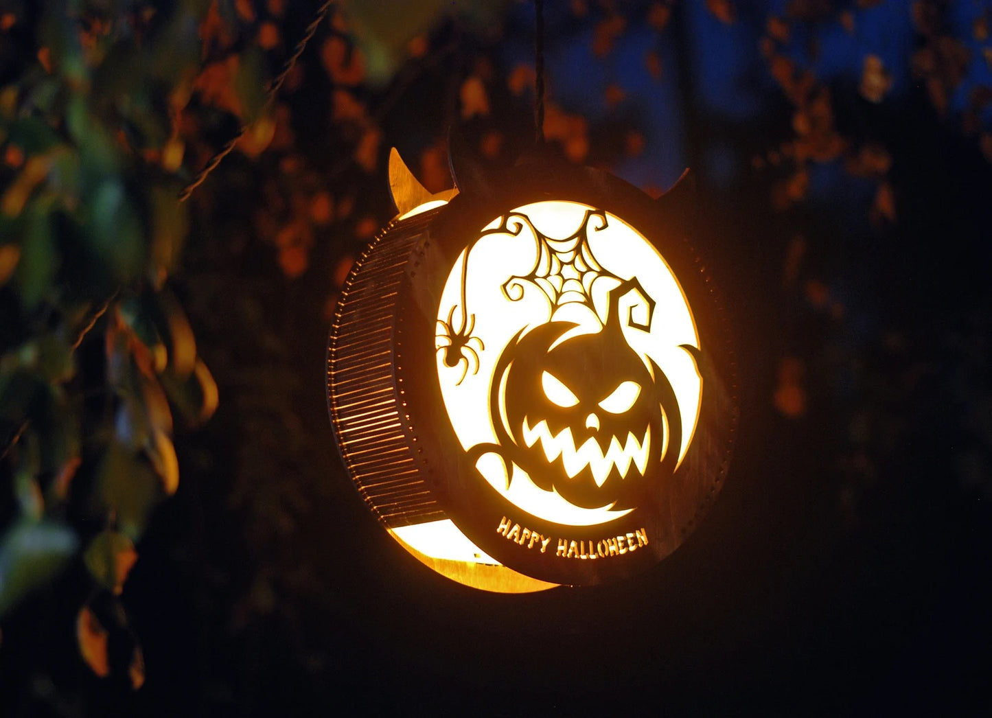 Jack-o-lanternt pumpkin Halloween decorations lantern for indoor outdoor wall and window Halloween decor