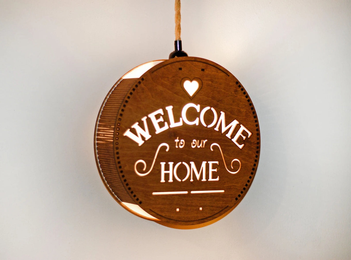 Welcome to our home custom light up sign